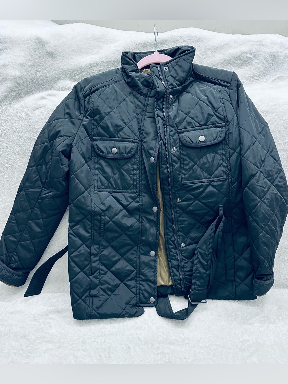 GAP Size S Warmth & Light Quilted Black/Green Jacket